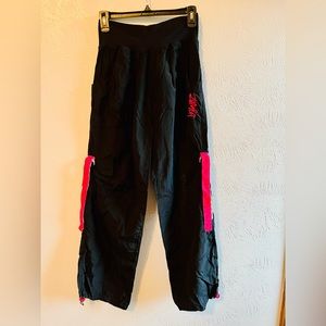 Black and pink large Zumba branded pants